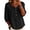 Button decoration summer tops-Black, variant on Homenesgenics Going Out Tops for Women Plus Size Collared Shirt Casual Short-Sleeve Half-Button Summer Yellow M