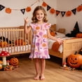 thumbnail image 2 of TOWED22 Girls Nightgowns Toddler Nightgown Halloween Cute Pajamas Dress Night Gowns for Kids Girl Clothes Girls' Sleepwear, 2 of 7