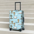 thumbnail image 6 of Haiem Happy Easte Pattern Luggage Cover Printed Suitcase Covers for Luggage Elastic Washable Suitcase Protector Fits 18-32 Inch Luggage-X-Large, 6 of 7