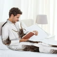 thumbnail image 5 of Bingfone Men's Pajama Set 2 Piece Loungewear PJs, Long Sleeve with Pajama Pants-Yak, 5 of 7