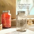 thumbnail image 4 of Ball 32 oz Vintage Colored Mason Jars - Sand, Regular Mouth Quart Canning Jars with Lids and Rings, 4-Pack Large Glass Jars for Home Canning and Preserving, 4 of 10