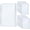 A5, variant on 12 count A7 Stuffing Envelopes Binder Pockets Clear PVC 6 Hole Double Pocket Flat Sealing Zipper Pouches for 6 Ring Binder (A7)