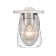 thumbnail image 2 of Millennium Lighting  Ashford 1 Light Metal Wall Sconce in Multiple Finishes with Clear Glass Shade Brushed Nickel Nickel Brushed, 2 of 5