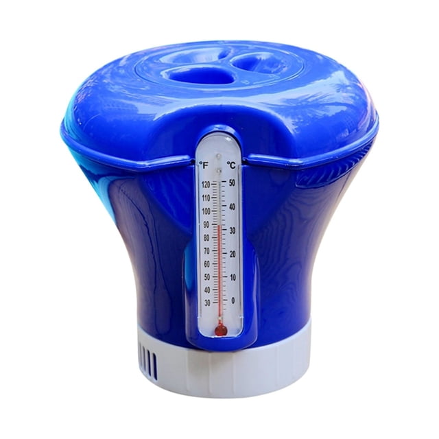 Labymos Float Dispenser Float Cup Pool Spa Chlorine Tablet Dispenser Floater with Built-in Thermometer with