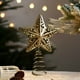 thumbnail image 5 of Adorno de Estrella de Hierro para La Punta Del Árbol de Navidad, Estrella Dorada de Cinco Puntas para Ventana., 5 of 6