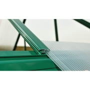 Palram - Canopia Mythos 6 x 8 Polycarbonate/Aluminum Walk-In Greenhouse – Green - with Roof Vent