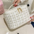 thumbnail image 4 of Pequeño bolso portátil del maquillaje de la fragancia, neceser portátil de gran capacidad, hecho de cuero de la PU, 4 of 5