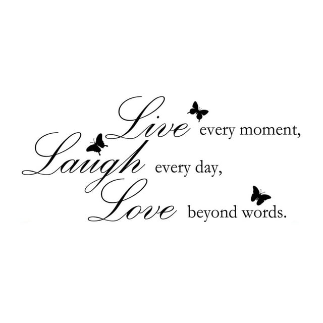 Billuyoard Wall Decal Indoor Self-adhesive Scene Layout Room Decoration Adorn Letter English Sticker Stickers Sentence Living Window DIY Type3 NO3 Billuyoard HA062430-00