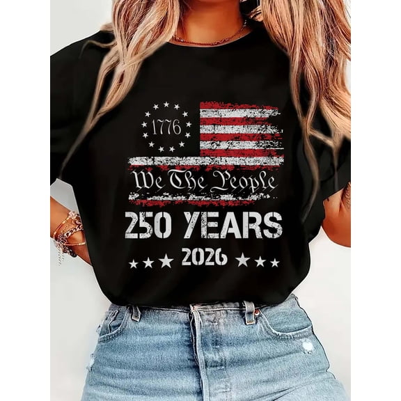 250th America US 250 Years We The People Birthday July 4th T-Shirt