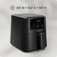 thumbnail image 3 of Chefman TurboFry 3-in-1 Air Fryer, 450°F Max Temp with 3.5 Qt. Nonstick Basket – Black, 3 of 8