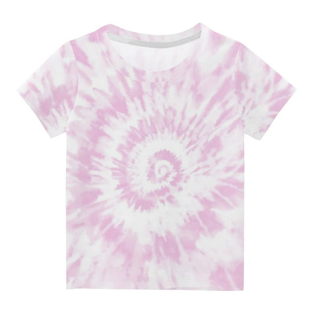 Chandails pour Enfants T-Shirt Graphique à Manches Courtes Col Rond Crop Top pour Filles et Garçons de 3 à 14 Ans T-Shirt Tee