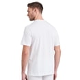 thumbnail image 3 of SCHIESSER Camiseta americana para hombres, paquete de 2 - 1/2 manga, camiseta interior, cuello en V Blanco XL (X-Large), 3 of 4