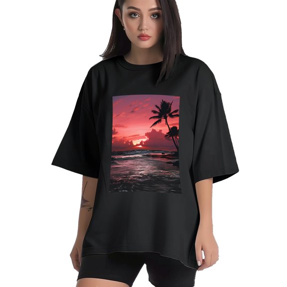 Plus Size Shirt for Women Black Tops for Women Short Sleeves Shirt for Women Vaporwave 5 T Shirt Crewneck Shirt for Women XS