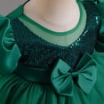 thumbnail image 4 of TTAO Newborn Baby Girls Layered Tulle Tutu Dress Bubble Sleeves Princess Dress Photography Party Green 100, 4 of 6