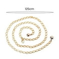 thumbnail image 3 of CSChome Waist Chain Adjustable Extension Chain Waist Chain Round Pendant Exquisite Workmanship Retro Carved Hollow Mesh Belt Jewelry Accessories Body, 3 of 6