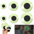 thumbnail image 2 of Glow-in-the-Dim Light Wiggle Eyes Set 2 Pairs of Large Self-Sticky Luminous Craft Eyes for DIY Projects and Ornaments 10CM+12CM, 2 of 9