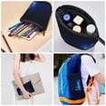 thumbnail image 5 of Picia Futuristic Book Knowledge Print Telescopic Pencil Case, Telescopic Pen Holder Telescopic Pencil Pouch Bag Stationery Pencil Case Box Storage Organizer Makeup Bag, 5 of 6