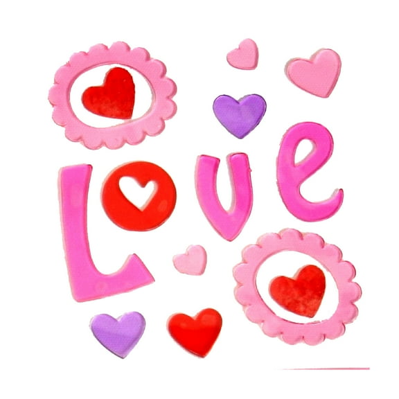 Chef Craft Select Valentine's Window Gel Clings, 9 inch, Design May Vary