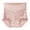 Pink, variant on VONCOS Womens High Waisted Floral Lace Briefs | Seamless Tummy Control Underwear | Soft Breathable Cotton Panties | Beige | M-XXL,Size M