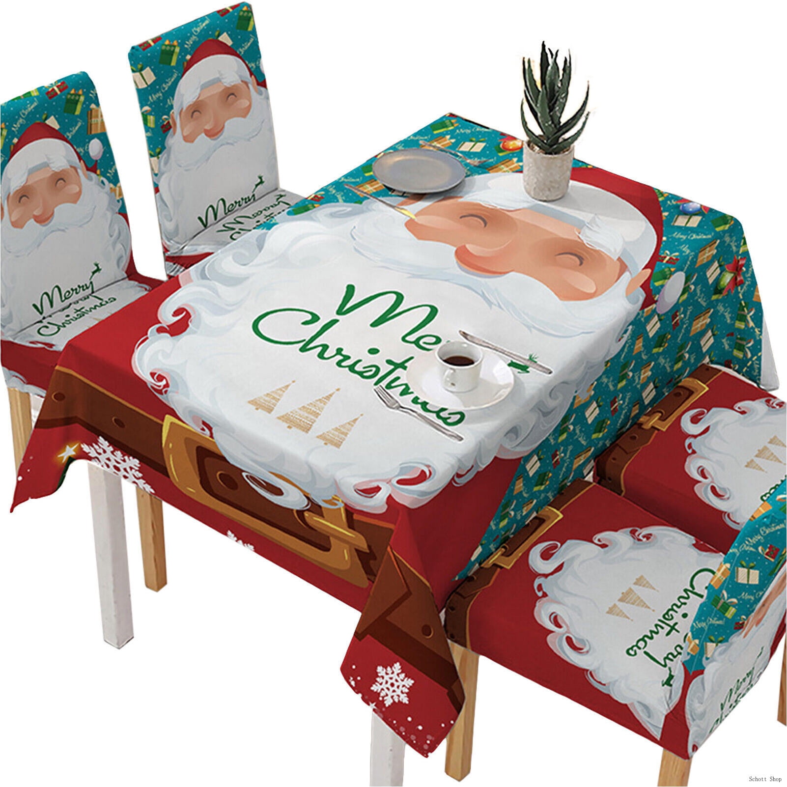 Merry Grinchmas Christmas Table Runner Grinch Tablecloths Dining Table