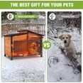 thumbnail image 6 of Aivituvin Heated Dog House Outdoor Large Dog Kennel with Iron Frame, Weatherproof Dog Cage with Insulated Liner for Small & Medium & Large Dogs, 6 of 9