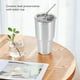 thumbnail image 3 of Stainless Steel Tumbler Cup with Lid Straw 30 Oz Double Wall Vacuum Flask Insulated Beer Cup Drinking Thermoses Coffee, 3 of 5