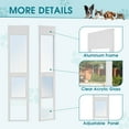 thumbnail image 5 of MOPHOTO Dog Door for Sliding Glass Door, Adjustable Height 80.7''-86.5'' Doggy Door for Sliding Door, No Drilling Install, Sliding Pet Door with Lock for Renters and Apartments Patio (Large-Tall), 5 of 7