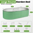 thumbnail image 2 of Raised Garden Bed - 8x4x2FT, Galvanized Magnesium Aluminum Planter Box ,Deep Root Large Planter Bed for Vegetables, Flowers, Herbs, and Succulents(Light Green), 2 of 7