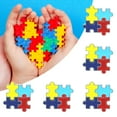 thumbnail image 5 of Autism Awareness Pins - 5PC Multi-Color Puzzle Piece Lapel Pins - Enamel Ribbon Brooches for Shirts, Jackets & Accessories - Symbol of Support & Advocacy, 5 of 7