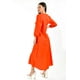 thumbnail image 3 of Vestido escote moño Roman Fashion /Juvenil, 1054 (Naranja) naranja G, 3 of 5
