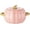 Pink, variant on Cute Pumpkin-Shaped Dutch Oven Pot with Lid, Pink Ceramic Baking Dish for Desserts and Sauces