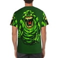 thumbnail image 2 of Ghostbusters Green T-Shirt for Men Novelty 3D Pritneted Casual Short Sleeve Tees Shirt Summer Street T Shirt Top, 2 of 7