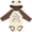 Natural & Brown w Ears, variant on Inktastic Mema Loves Me Grandchild Boys or Girls Long Sleeve Baby Bodysuit