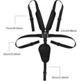 thumbnail image 1 of Almohadillas de cinturón de seguridad ajustables de 5 puntos para cochecito, cinturón de seguridad para silla alta (negro),11 Feliz Sencillez, 1 of 4