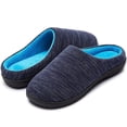 thumbnail image 1 of RockDove Women's Birdseye Knit Two-Tone Memory Foam Slipper, 1 of 5