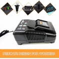 thumbnail image 4 of 18V for Ridgid Battery Charger R86092 R86091 Compatible with Ridgid 18V NiCad/Lithium Ion Battery R840093 R840095 R840083 R840085 R840086 R840087 R840089 AC840085 AC840086...etc, 4 of 10