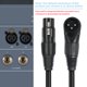 thumbnail image 4 of Cable XLR en Ángulo Recto (Paquete de 2), Macho A Hembra Recto, 30 cm, Cable de Micrófono de 90 Grados para Mezclador, Estudio y Podcast., 4 of 8