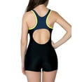 thumbnail image 3 of Charmo Womens Sporty One Piece Swimsuits Boyleg Racerback Athletics Swimwear, 3 of 7