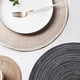 thumbnail image 5 of KDJ Round Braided Placemats Set of 6, 30cm Cotton Yarn Table Mats for Dining Table, Woven Heat Resistant Tablemats for Kitchen, Restaurant, Indoor Outdoor Use, 5 of 10