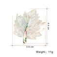 thumbnail image 4 of Broche de flor de concha de temperamento de alta gama, adornos de broche creativos muy vendidos, regalos de vacaciones oso de fresa Electrónica, 4 of 4