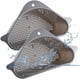 thumbnail image 1 of 2 cestas para fregadero, filtro triangular para fregadero de cocina, cesta coladora para fregadero de cocina de esquina, estante de drenaje multifuncional para recogedor de alimentos (gris), 1 of 5