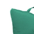 thumbnail image 5 of Jordan Manufacturing 20" x 20" Federal Bayou Teal Solid Square Tufted Outdoor Floor Cushion with Handle (2 Pack), 5 of 10