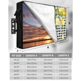 thumbnail image 7 of Outdoor TV Cover 40 to 43 Inch Weatherproof, Gingham Farmhouse Waterproof TV Screen Protector for Outside Decor with Zipper and Pocket 40"L x 25"H , Lemon Black White Plaid Leaves Yellow Black, 7 of 7