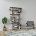 thumbnail image 2 of Ada Home Decor Multiple Tier Open Shelf Modern Bookcase, Light Mocha, 2 of 7
