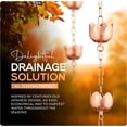 thumbnail image 2 of Marrgon Copper Rain Chain - Tulip - 3', 2 of 9