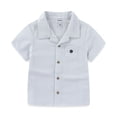 thumbnail image 2 of Sperry Woven Seersucker Button Down Shirt and Short Set (Baby Boys), 2 Piece Set, Sizes 3M-24M, 2 of 7