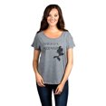 thumbnail image 2 of Thread Tank I'm Really A Mermaid Women's Relaxed Slouchy Dolman T-Shirt Tee Heather Grey X-Large, 2 of 4
