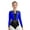 Blue, variant on Kids Girls Shiny Rhinestones Gymnastics Leotard Long Sleeve Color Block Sparkle Ballet Dance Bodysuit Blue 10