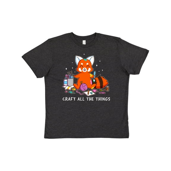 Inktastic Red Panda Craft All the Things Youth T-Shirt