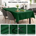 thumbnail image 2 of Uxcell Mantel Rectangular 140x220cm, Tela de Poliéster Engrosada Color Verde Oscuro, 2 of 7